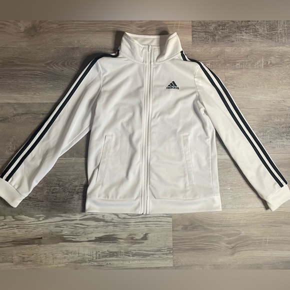 Adidas boys White track suit - Picture 2 of 14
